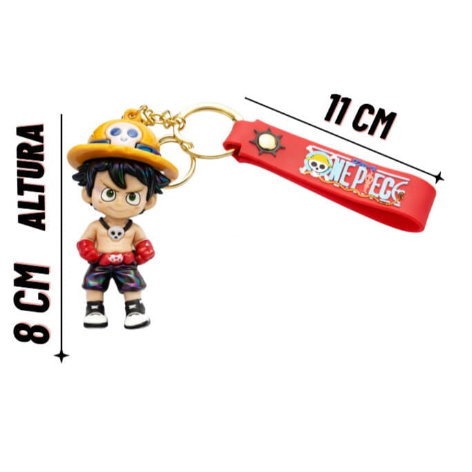 Chaveiro do Luffy One Piece 3d Coleção Carro Bolsa /Bolsa Luffy chaveiro mochila