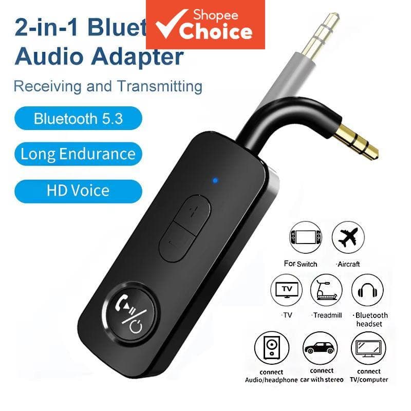Adaptador de Áudio Bluetooth 5.0 USB Receptor Transmissor FM Auxiliar