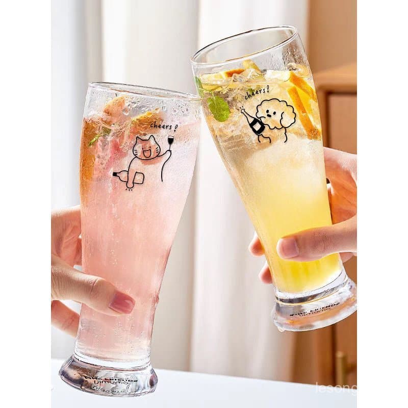 Copo Original para gatinhos, copo de cerveja, suco, bebida, grande capacidade, vidro, alto valor, verão, bebida fria, FC