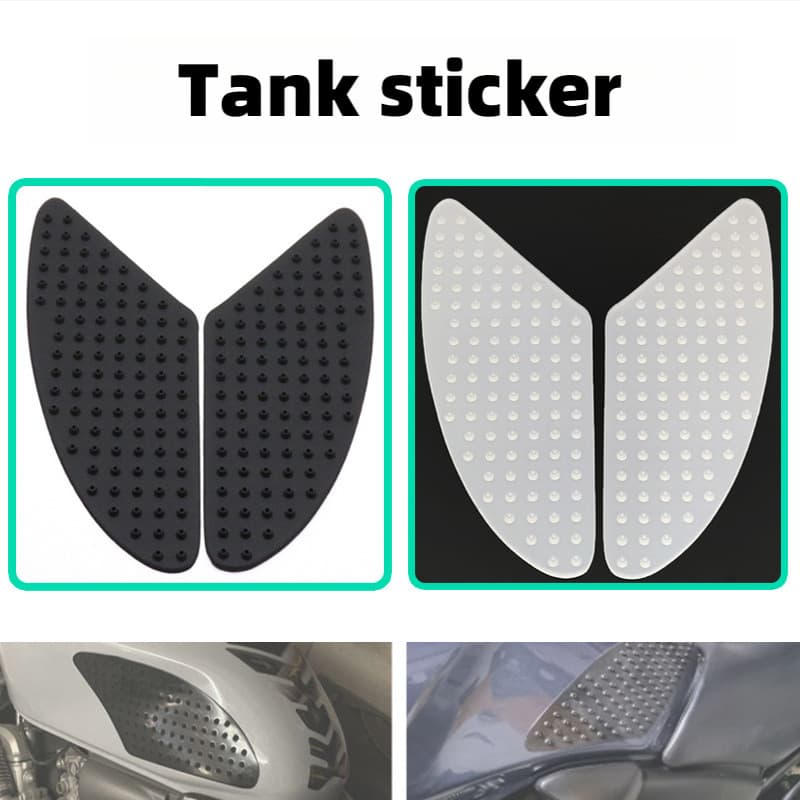 Adesivo universal para tanque de combustível de motocicleta, acessórios de proteção antiderrapantes e antidesgaste.