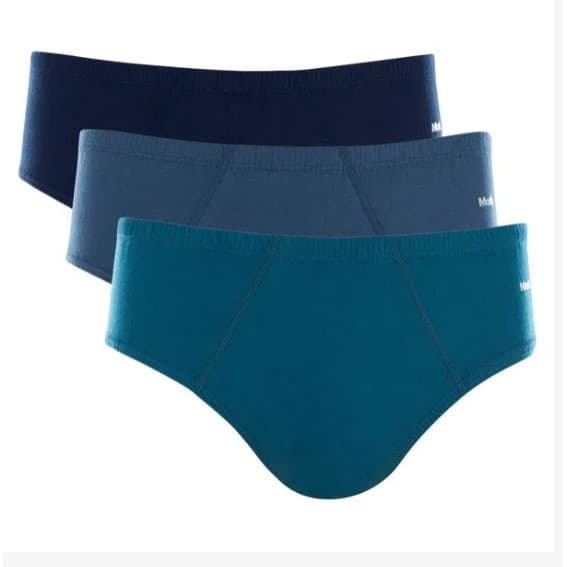 KIT 3 CUECA MASH SLIP ALGODÃO ELASTICO EMBUTIDO 01020