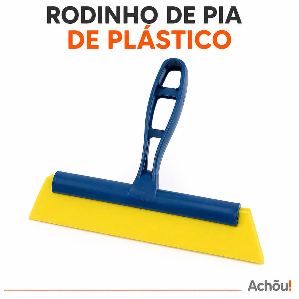 Rodinho de Pia Plástico Mini Rodo Seca Pia Cozinha Bancada Prático Compacto