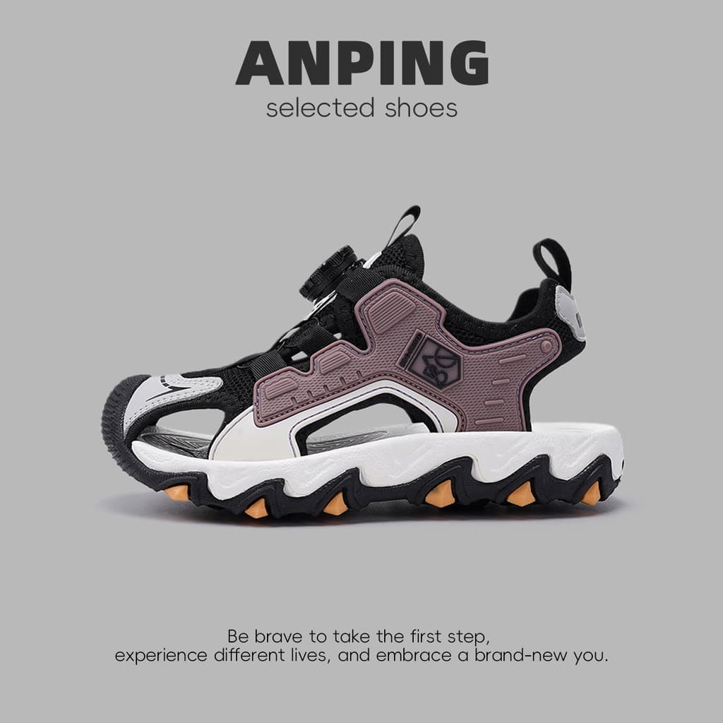Jinjiang sapatos infantis verão Baotou sandálias meninos meninas médio grande crianças sola macia esportes ao ar livre s