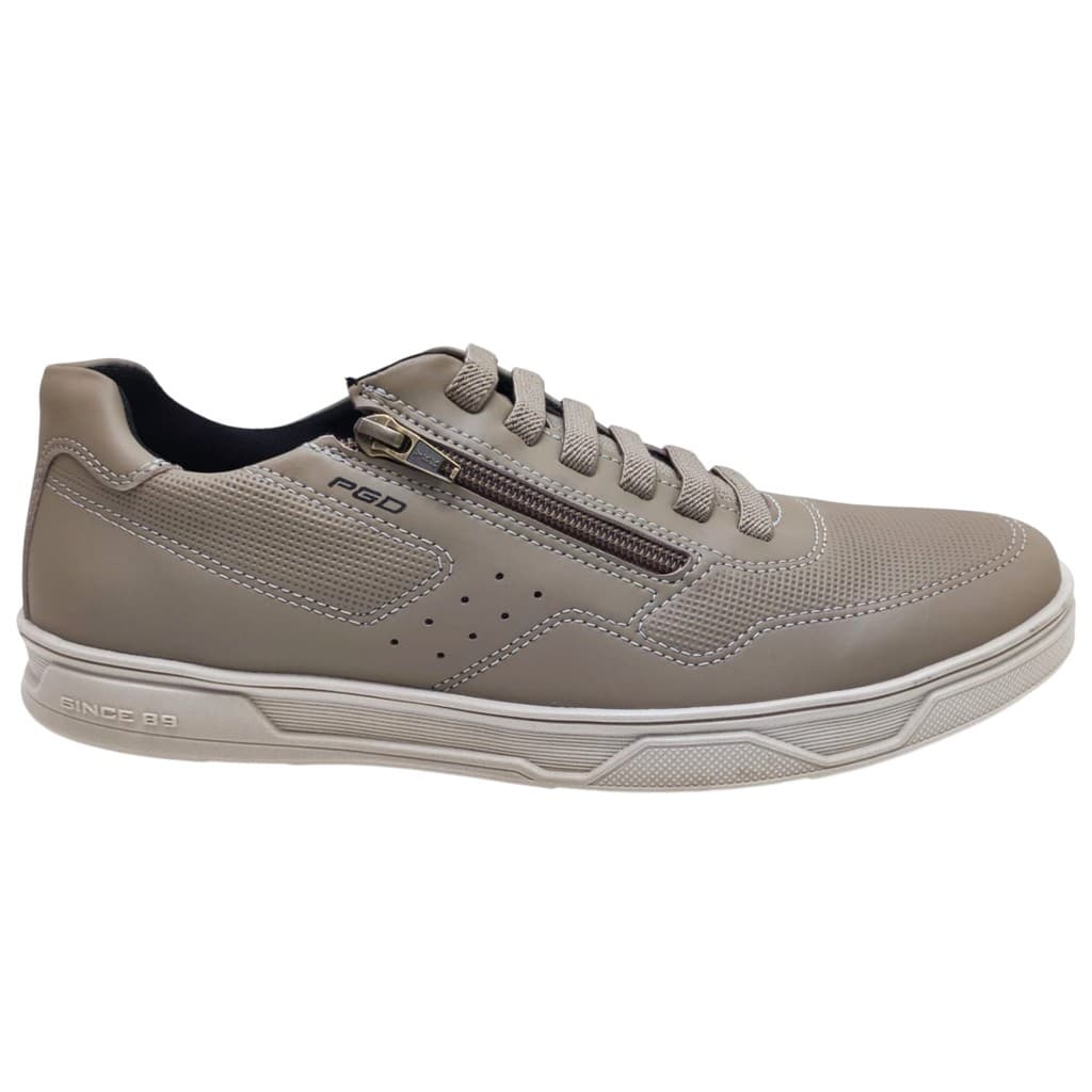 Sapatênis Masculino Pegada PGD Com ZípeR Confortável Leve Calce Fácil Trabalho Original Oferta 171404