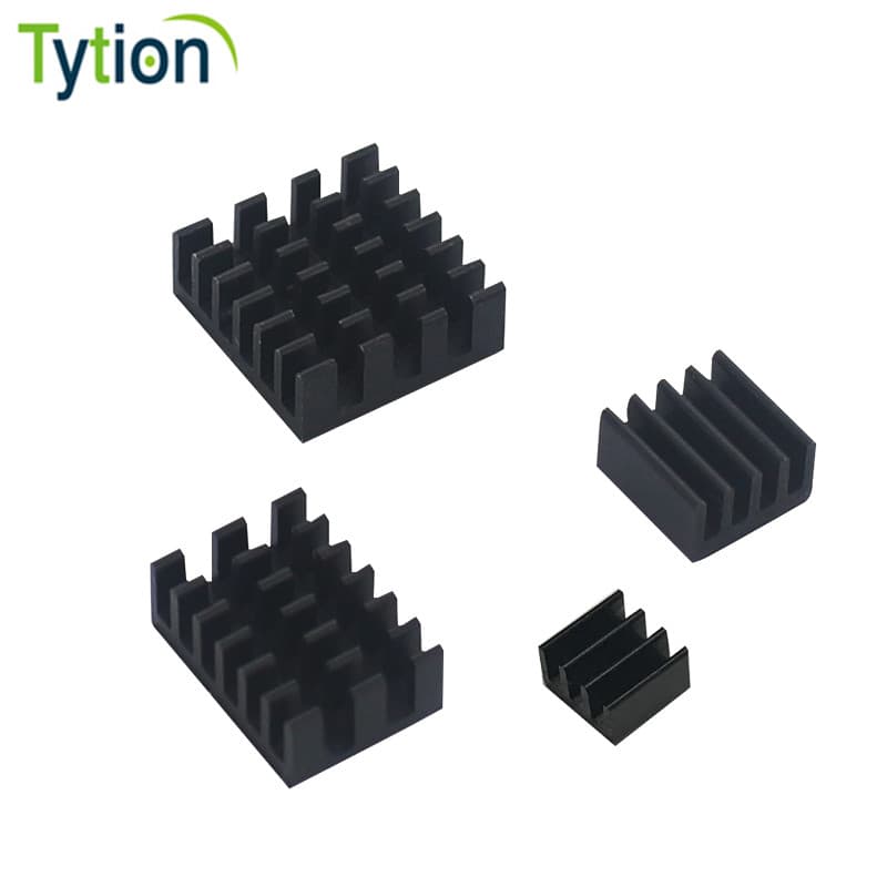 Raspberry Pi 4 Raspberry Pi 4B Radiador de perfil de alumínio com adesivo de resfriamento conjunto de 4 peças