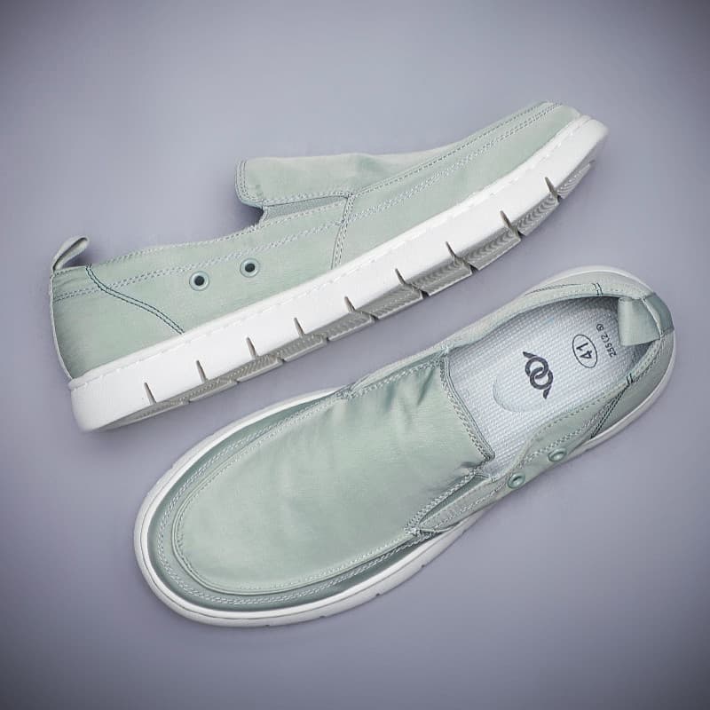 Simples pano de seda gelo sapatos masculinos verão novo estilo um Pedal velho pequim sapatos casuais respirável preguiço