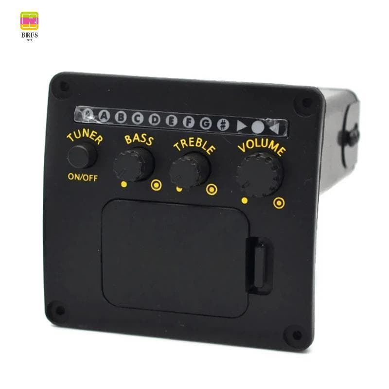 Profissional Guitarra Acústica Pré-Amplificador EQ Sintonizador Captador Captadores De Piezo Equalizador Acessório