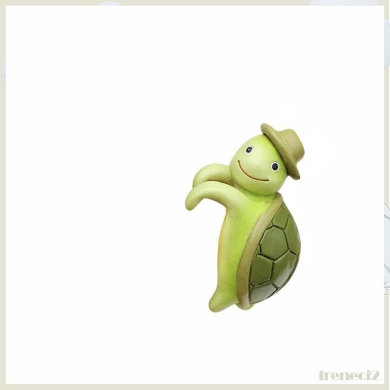 [Freneci2] Plantador De Tartaruga De Resina Brincalhão Vaso Escultura De Borda Ao Ar Livre Planta Ornamento De Jardim Pa