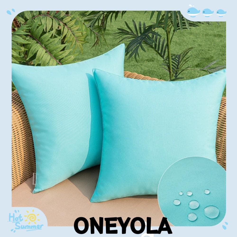 Travesseiro OY , Capas De Almofada Decorativas À Prova D'água De 45x45cm , Capa Macia De Cor Sólida Ao Ar Livre