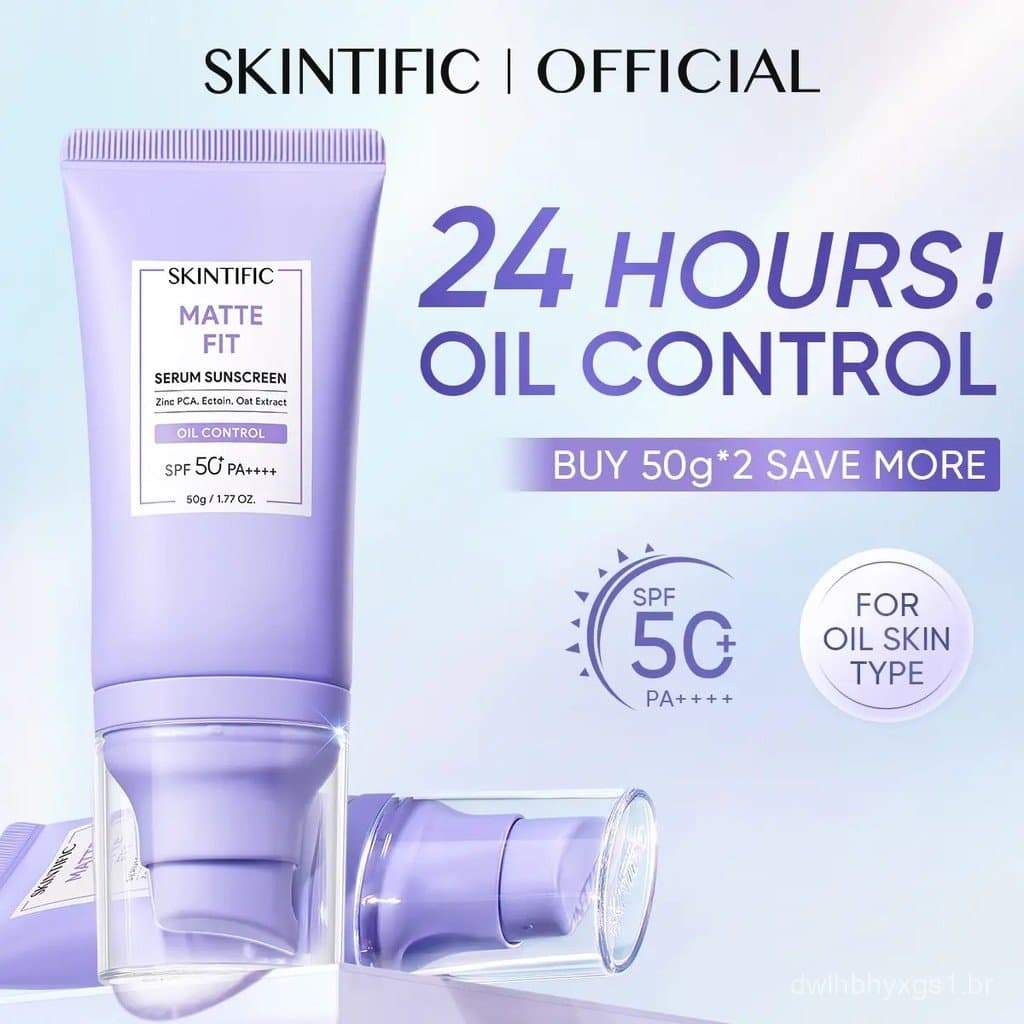 [GX] Protetor Solar Matte SKINTIFIC – Controle de Oleosidade Durante Todo o Dia + Proteção UV SPF50+ PA+++ Protetor Sola