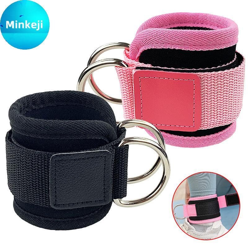 Milleji Fitness Tornozelo Cinta Ajustável D-Ring Apoio Para Os Pés Punhos Ginásio Perna Força Guarda br
