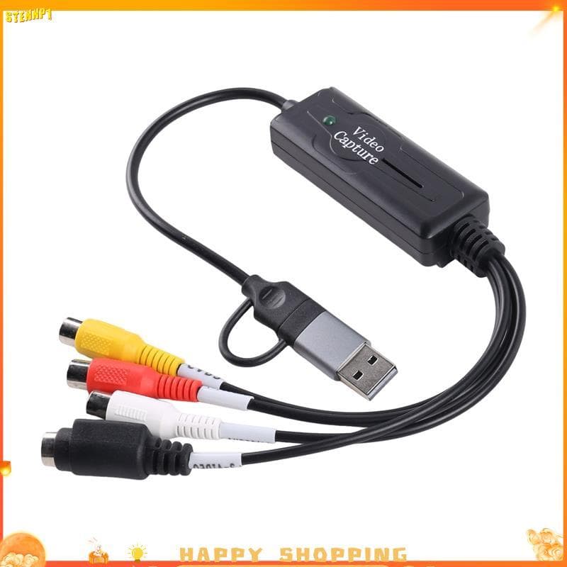 Adaptador De Placa De Captura De Vídeo AV S USB 2.0 Type C Composto Para Câmera OBS PC
