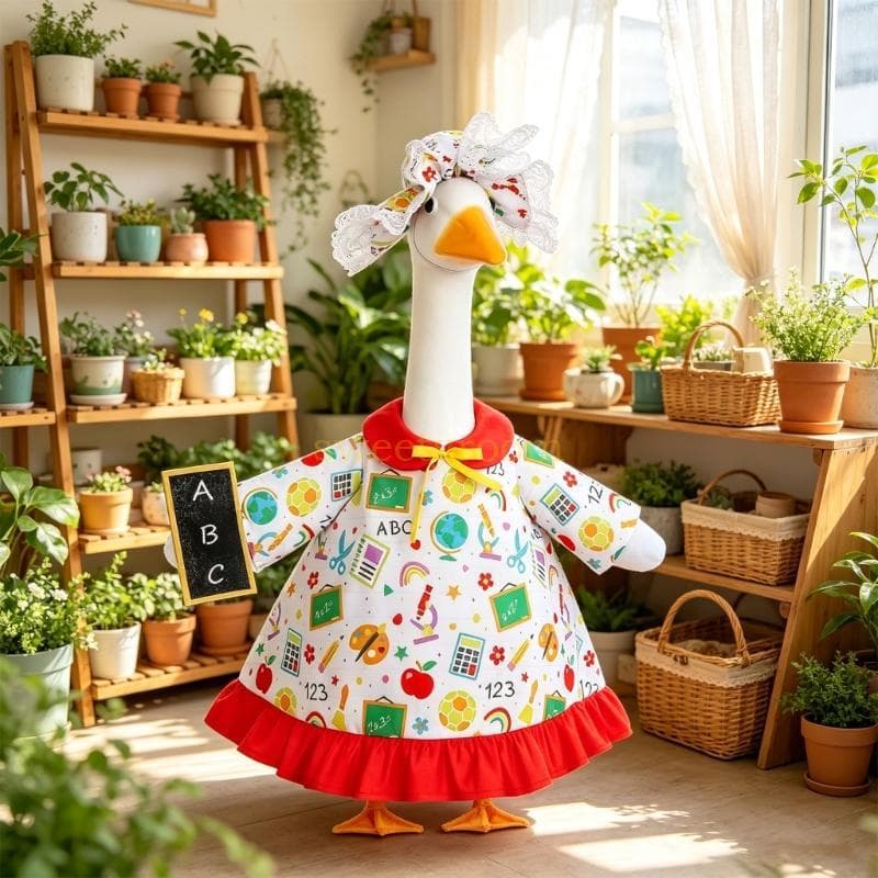 Conjunto Roupa Estátua Varanda Para Área Entrada, Vestido Poliéster E Capa Gorro, Ex