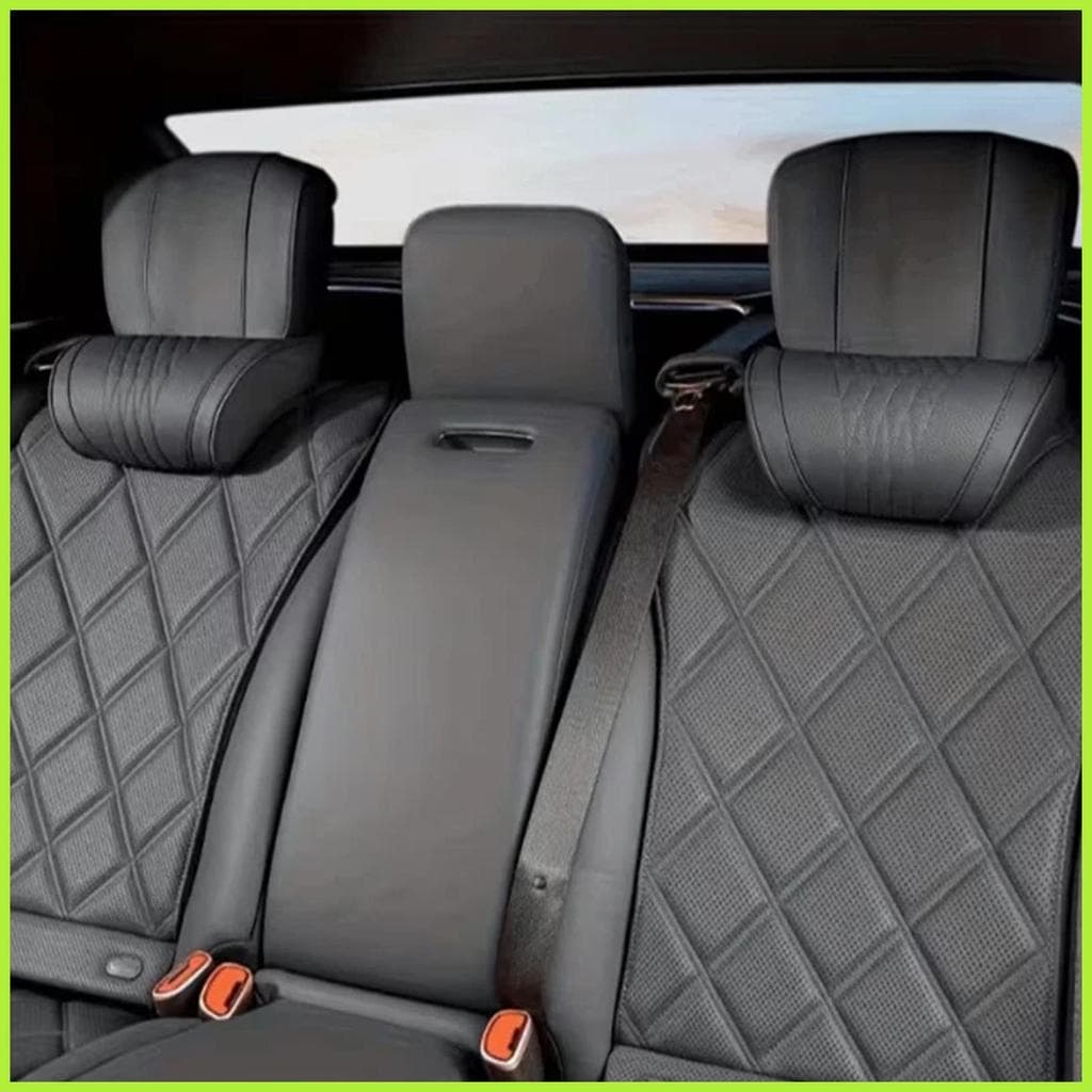 Travesseiro De Encosto De Cabeça De Carro Universal Couro Respirável Confortável Suporte Assento Para Adultos Mulheres H