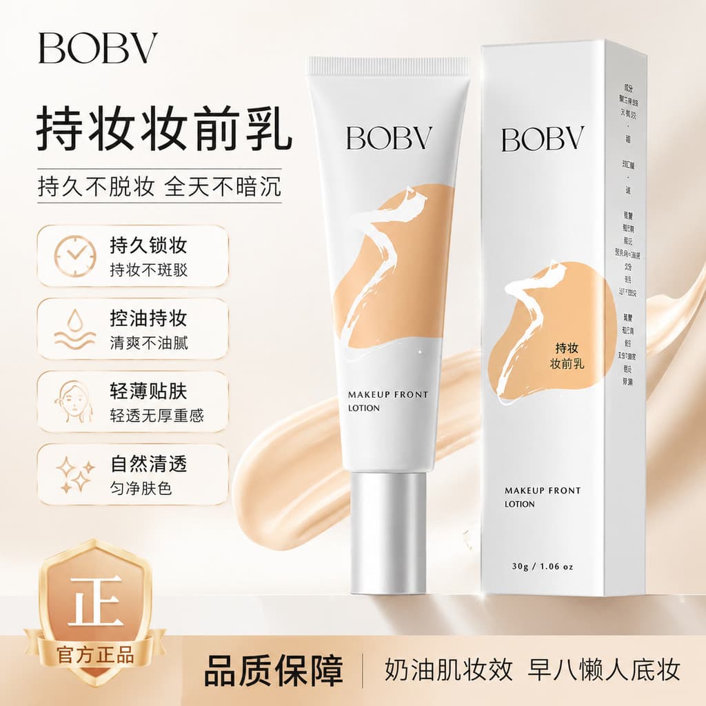 BOBV Hold Maquiagem Primer Poros Invisíveis Serviço de Luz Hidratante Segurar Maquiagem Natural Primer de Maquiagem Prim