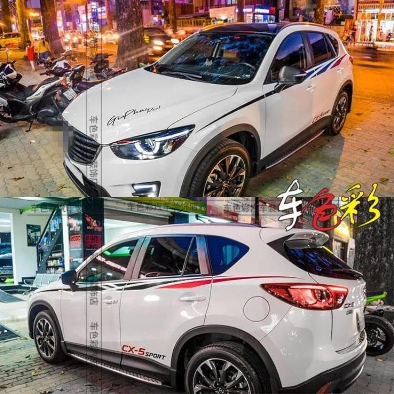 Para Mazda CX-5 2012-2021 Adesivos De Carro Aparência Do Corpo Modificado Moda Esportes Decalques Criativos