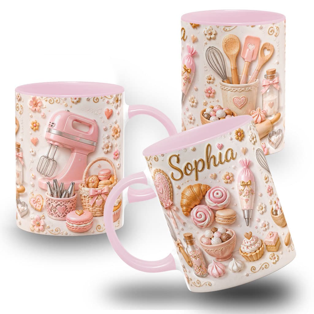 Caneca Personalizada Confeiteira com Nome ? Presente para Confeiteira