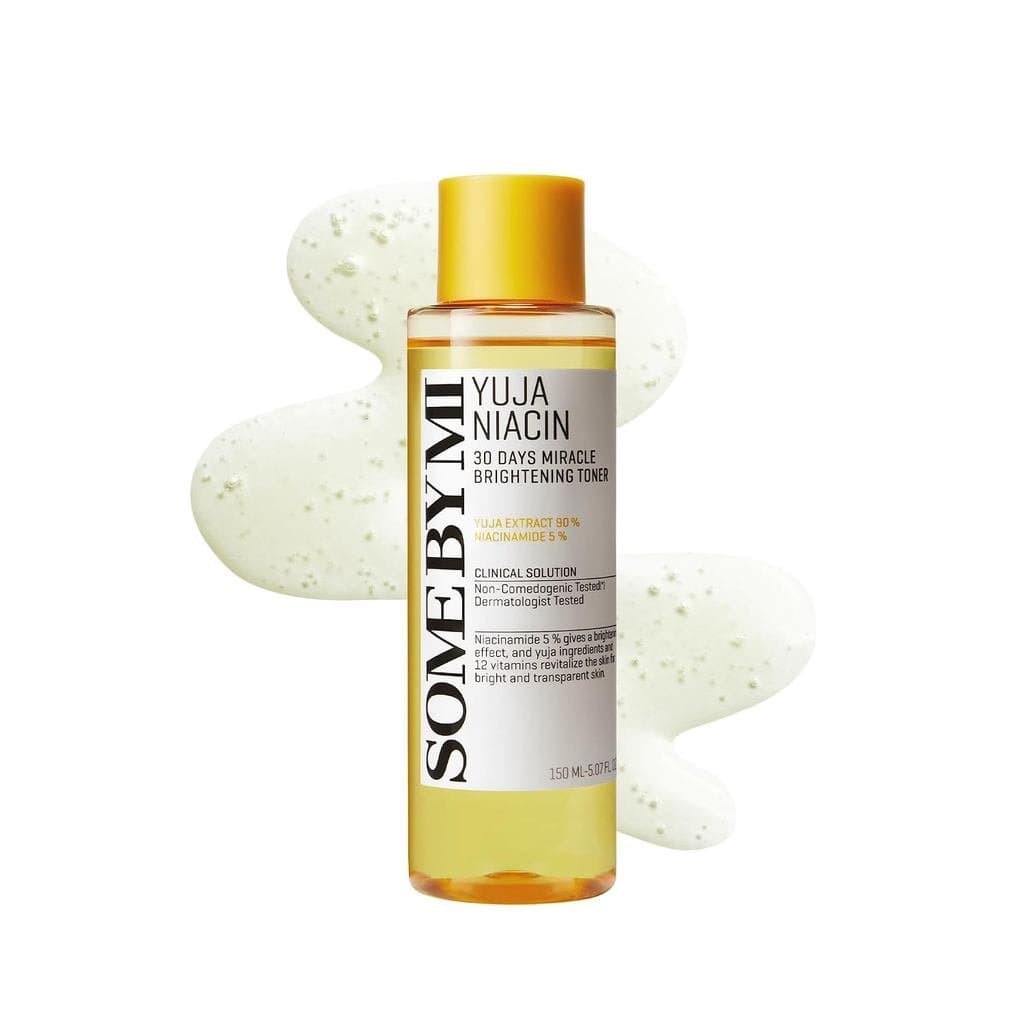 SOME BY MI Yuja Niacin 30 Days Miracle Brightening Toner – 5.07oz, 150ml – Tônico Coreano com 5% de Niacinamida para Pel