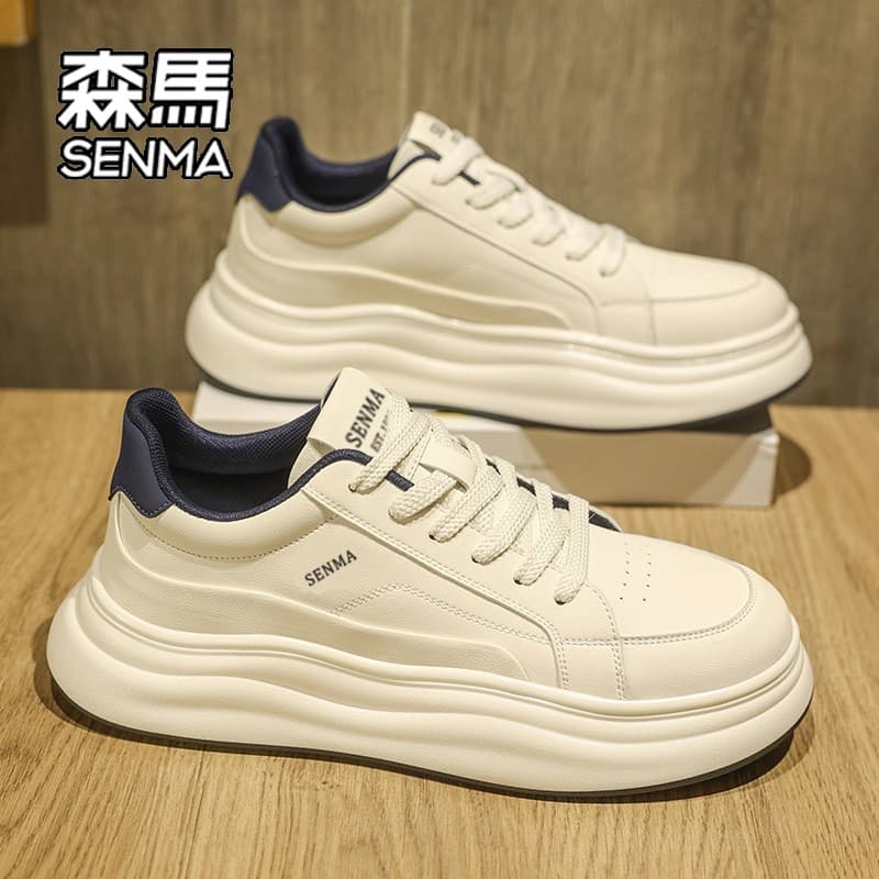 Senma sapatos masculinos 2026 novo estilo de venda quente outono sapatos casuais masculinos All-match aumentando tênis e