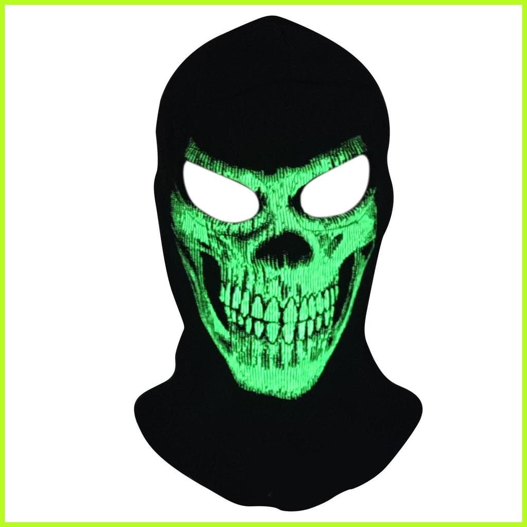 Inverno Esqui Rosto Capa Halloween Pescoço Mais Quente Brilhante Luminoso Tempo Frio Para Corredores Ciclistas unhcxebr