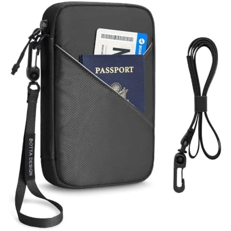 Porta-Passaporte Familiar Veki Para Viagens , Carteira Passaportes RFID , Verde , L