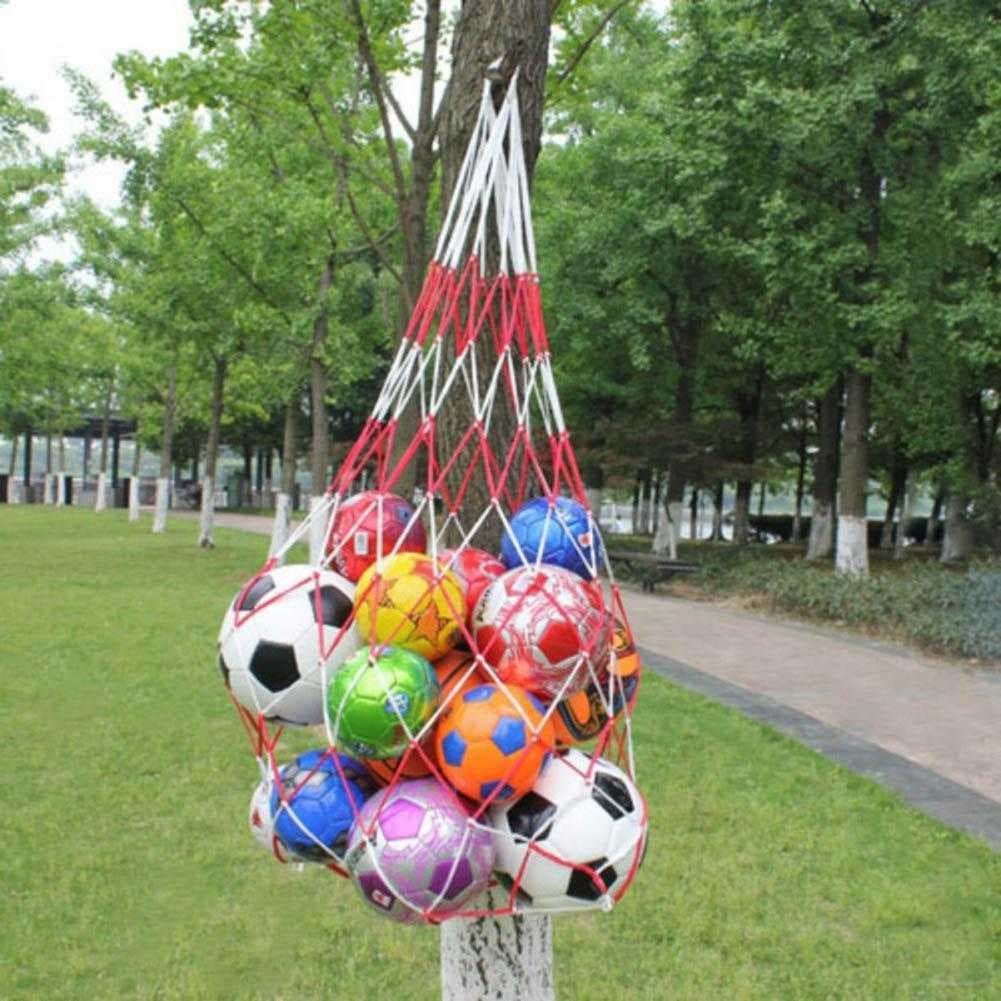 Saco De Rede De Armazenamento De Futebol Vôlei De Náilon , Esporte De Bola De Suprimentos Grande U0G0