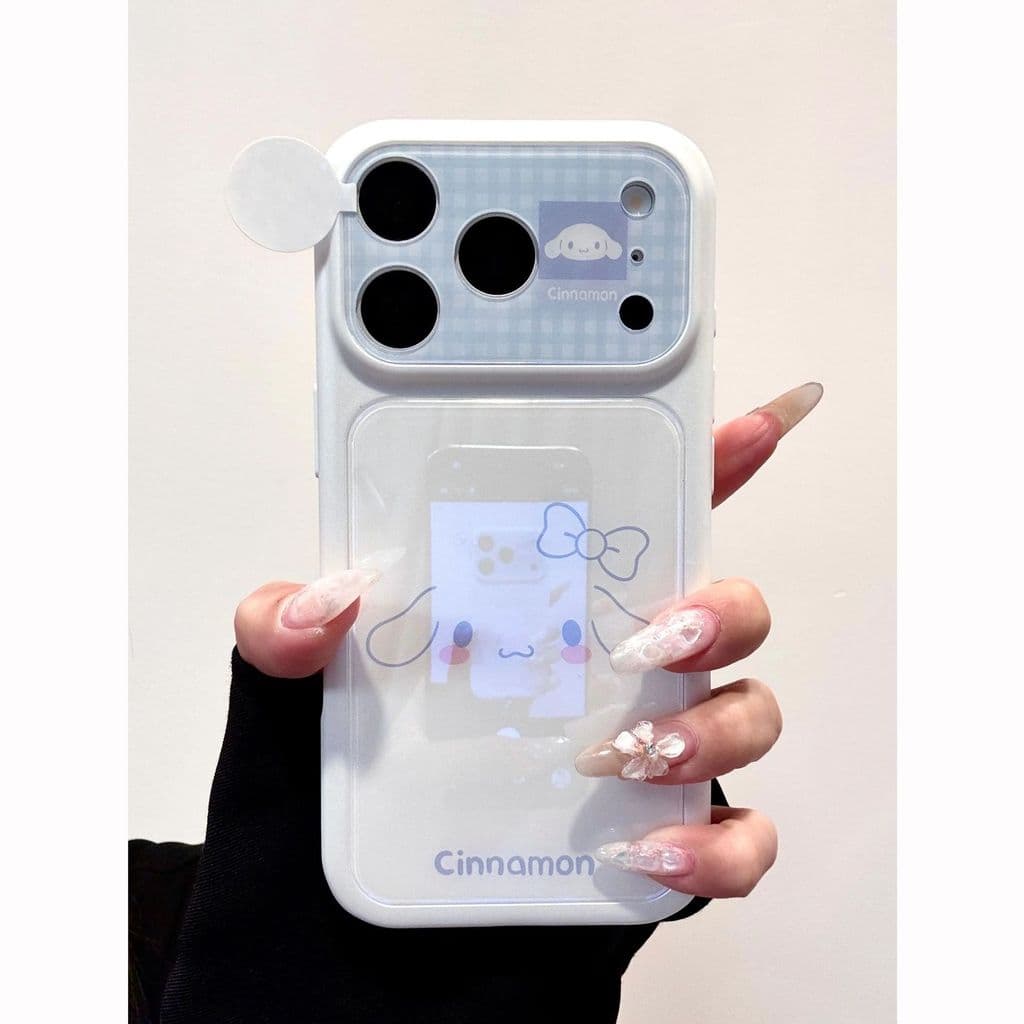 Padrão De Grade vertical Listrado , Capa De Telefone De Expressão Fofa Cinnamoroll , Adequada Para iPhone 17 ProMax 16 P
