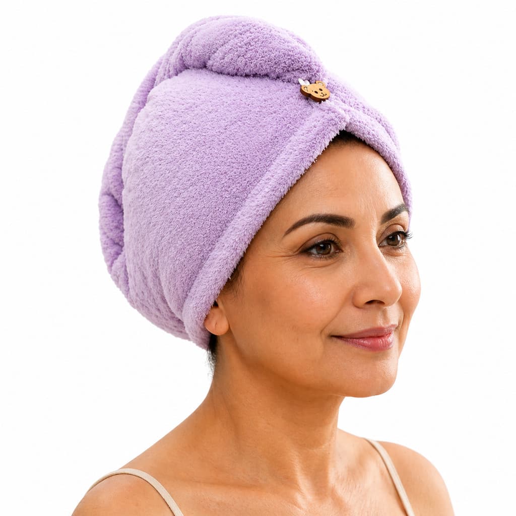 Toalha Turbante De Cabelo 02 Unidades