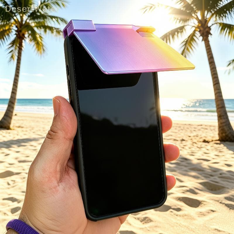 < DesertW > Viseira Solar Universal Para Telefone , Clipe Anti-Reflexo E Resistente A Arranhões , Instalação Adequada Te