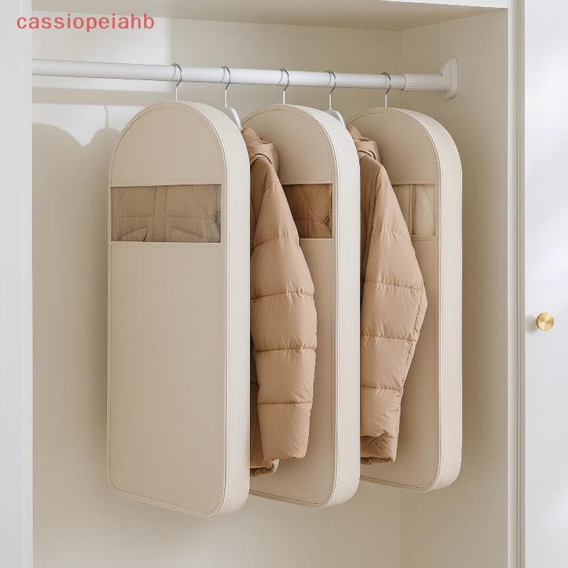 1pc Para Baixo Jaetpressioned Capa Contra Poeira Roupas Saco Pendurado Doméstico