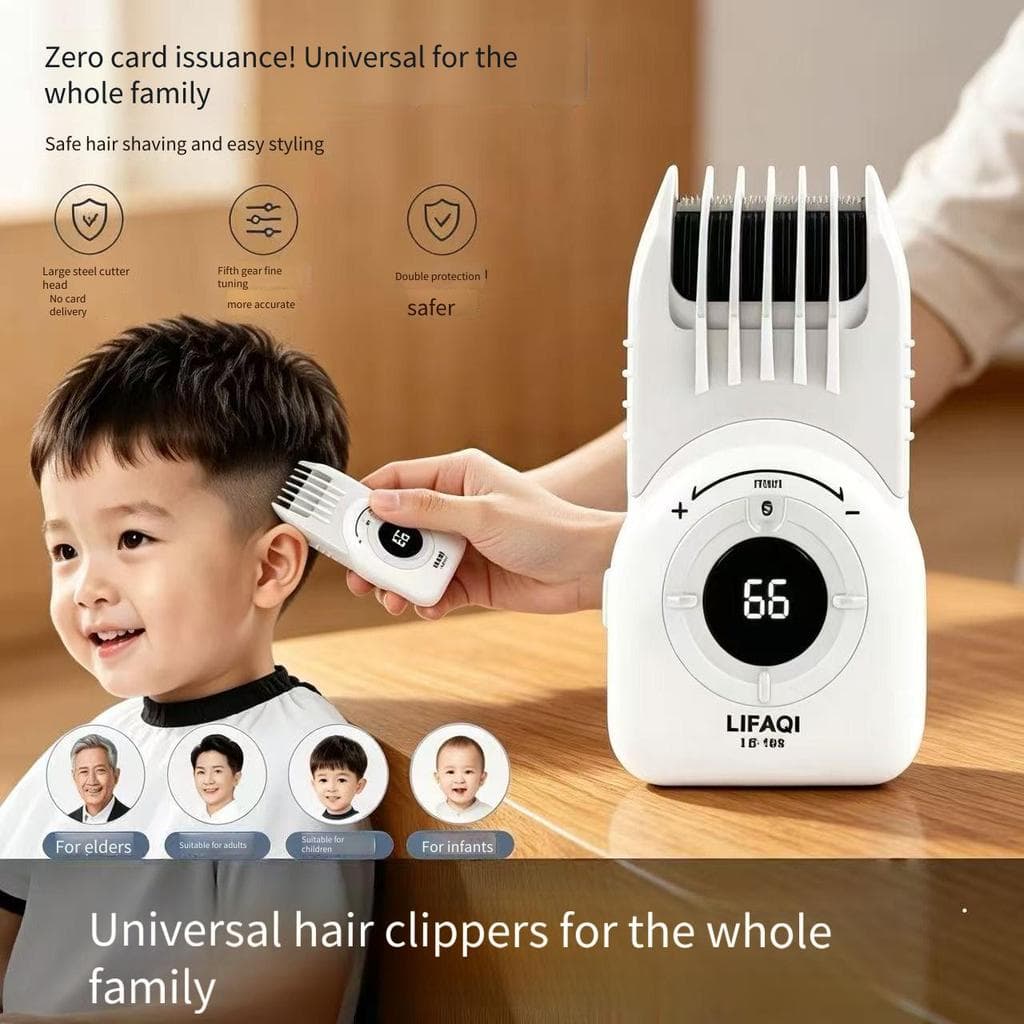 Novo dois-em-um máquina de cortar cabelo elétrica máquina de cortar cabelo masculino barbear cabelo curto você mesmo aju