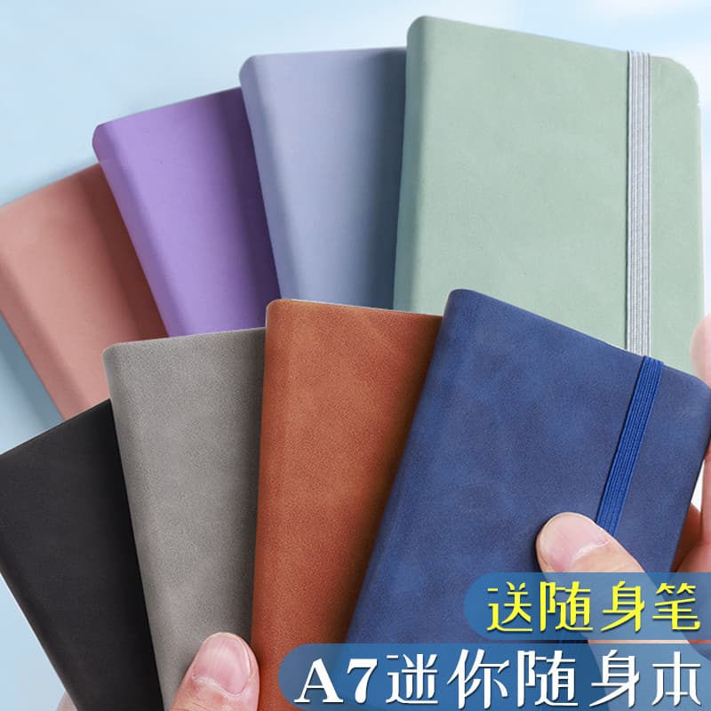 Qa7 Caderno pequeno Bloco de notas de bolso portátil Bloco de notas Mini caderno pequeno portátil portátil Tamanho peque