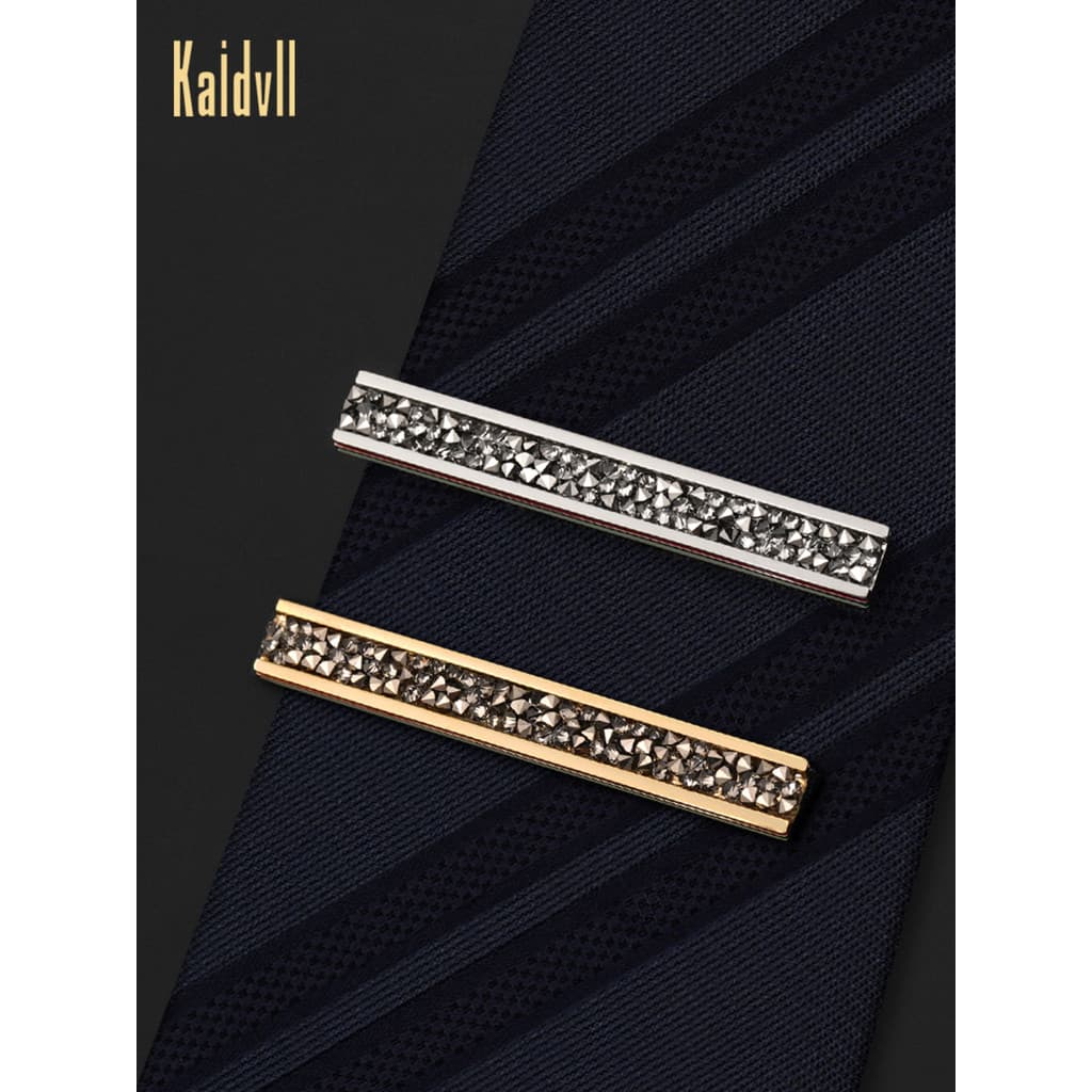 Clipe de gravata de strass estilo masculino clipe de gravata masculino high-end luz luxo high-end clipe de gravata de ne