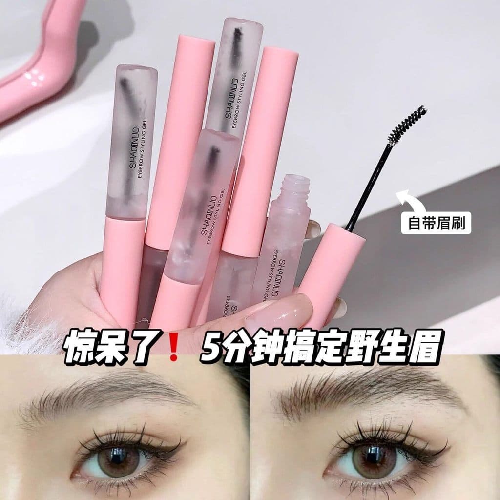 Europeu americano selvagem sobrancelha estilo creme gel transparente sobrancelha gel de longa duração à prova dwaterproo