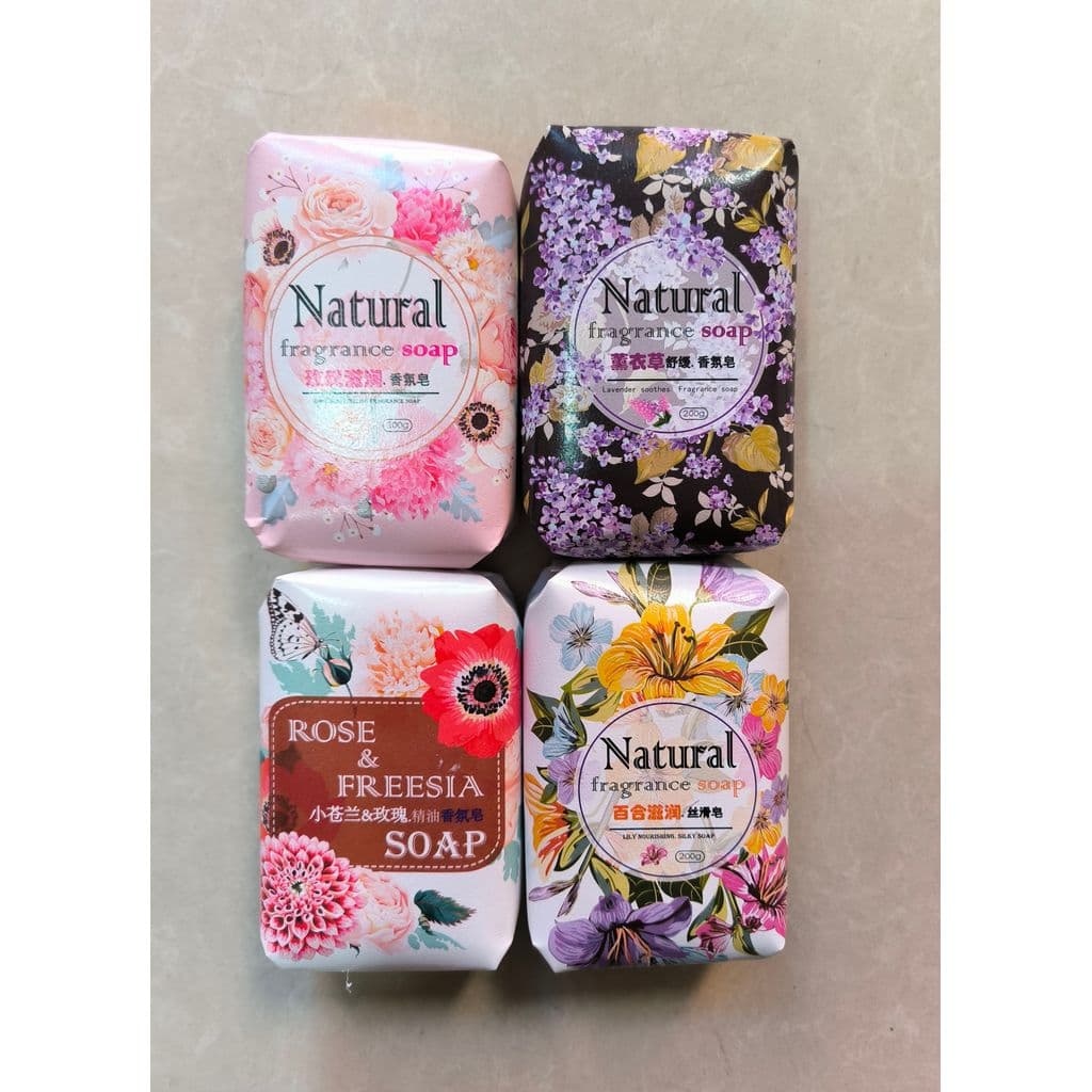 Yuelijia Sabonete Fragrância Floral 200g Rose Lily Freesia Lavanda Fragrância Sabonete Sabonete de Banho Sabonete Facial