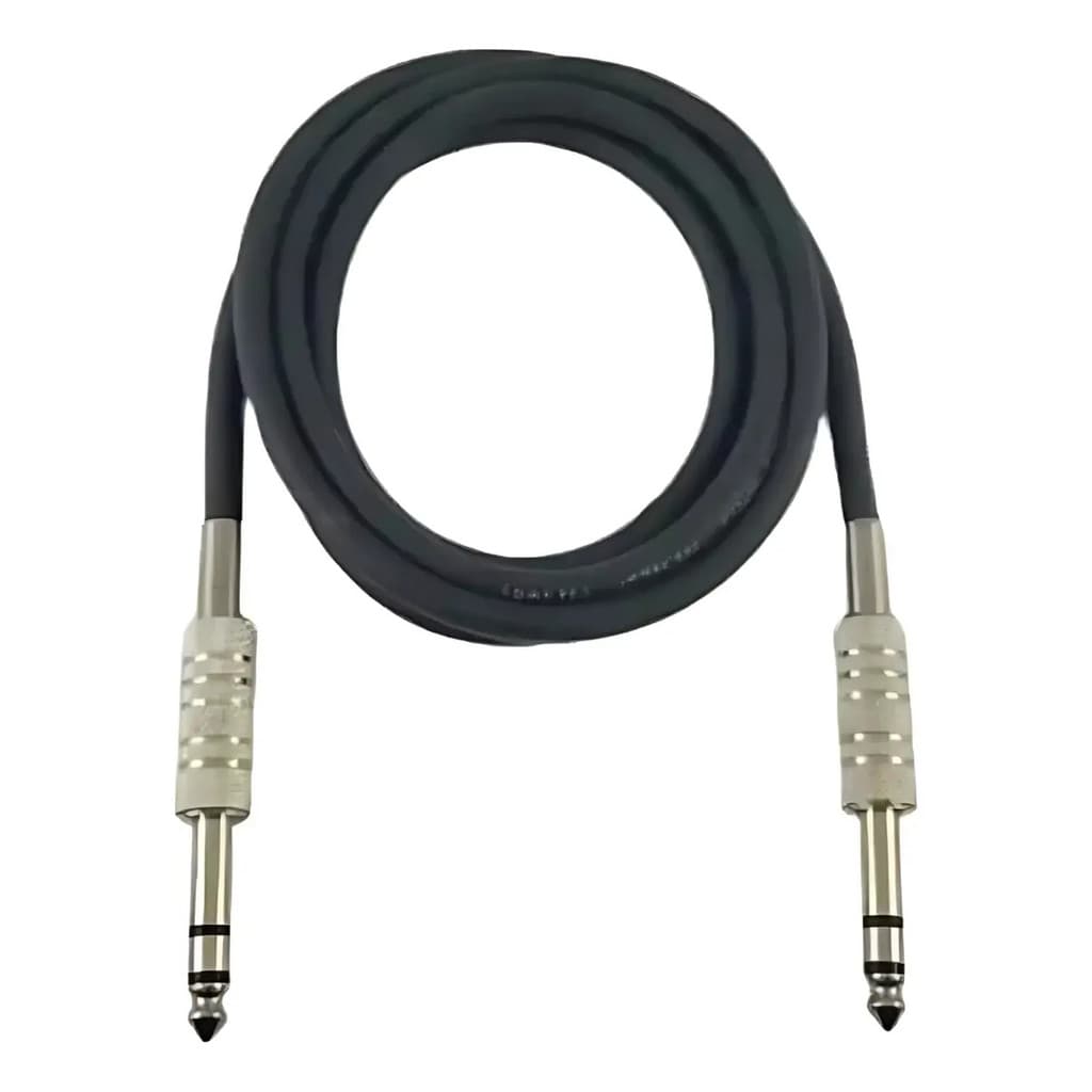 Cabo P10 P10 Para Guitarra Blindado Estéreo 5 M