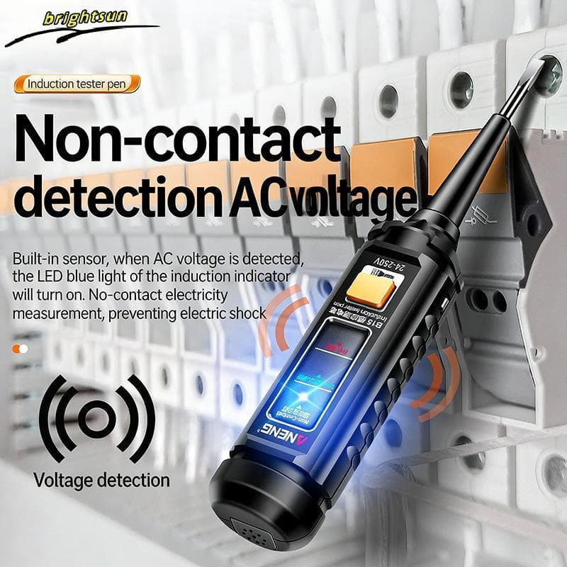 Testador De Chave De Fenda De Uma Palavra , Luz Indicadora De Cor De Destaque , Eletricista Profissional , Caneta De Tes
