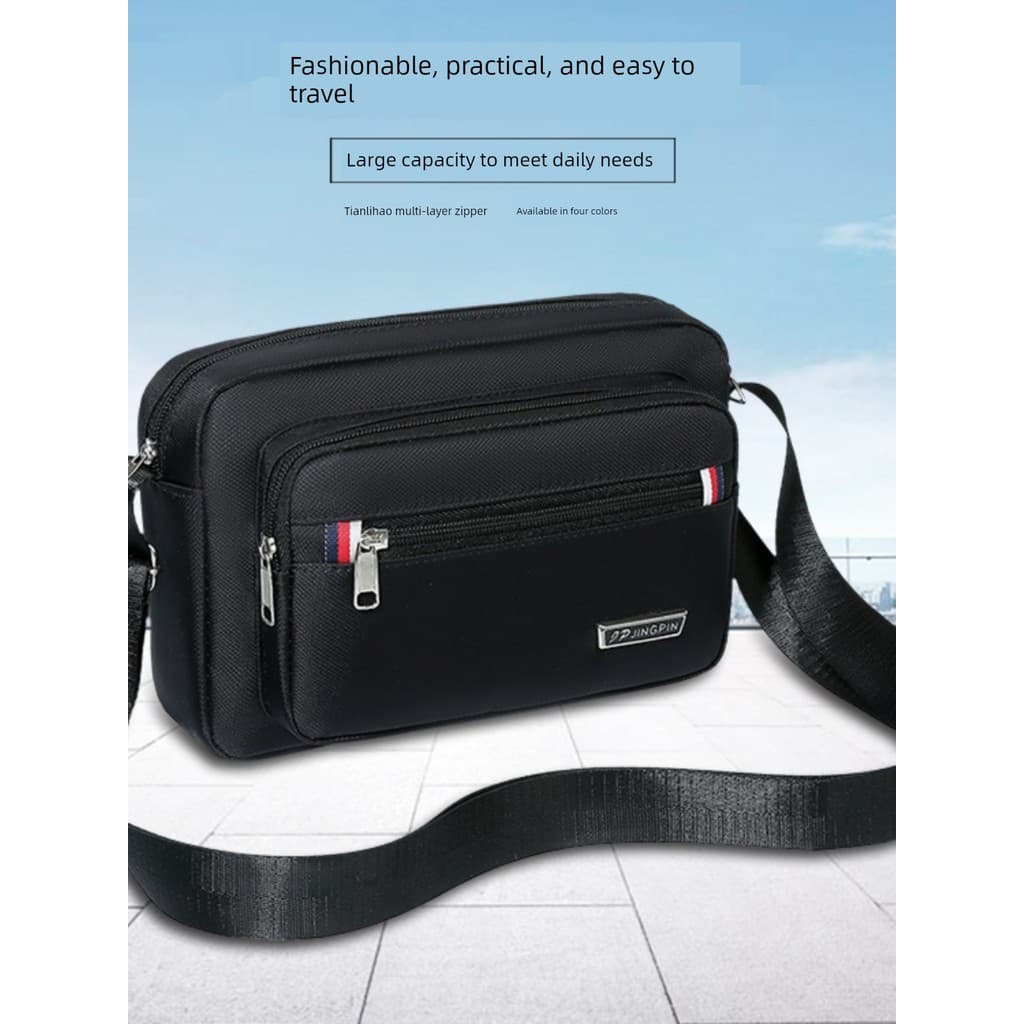 Bolsa de ombro para coleta de dinheiro Bolsa mensageiro Casual Bolsa masculina Bolsa de ombro à prova d'água Do Business
