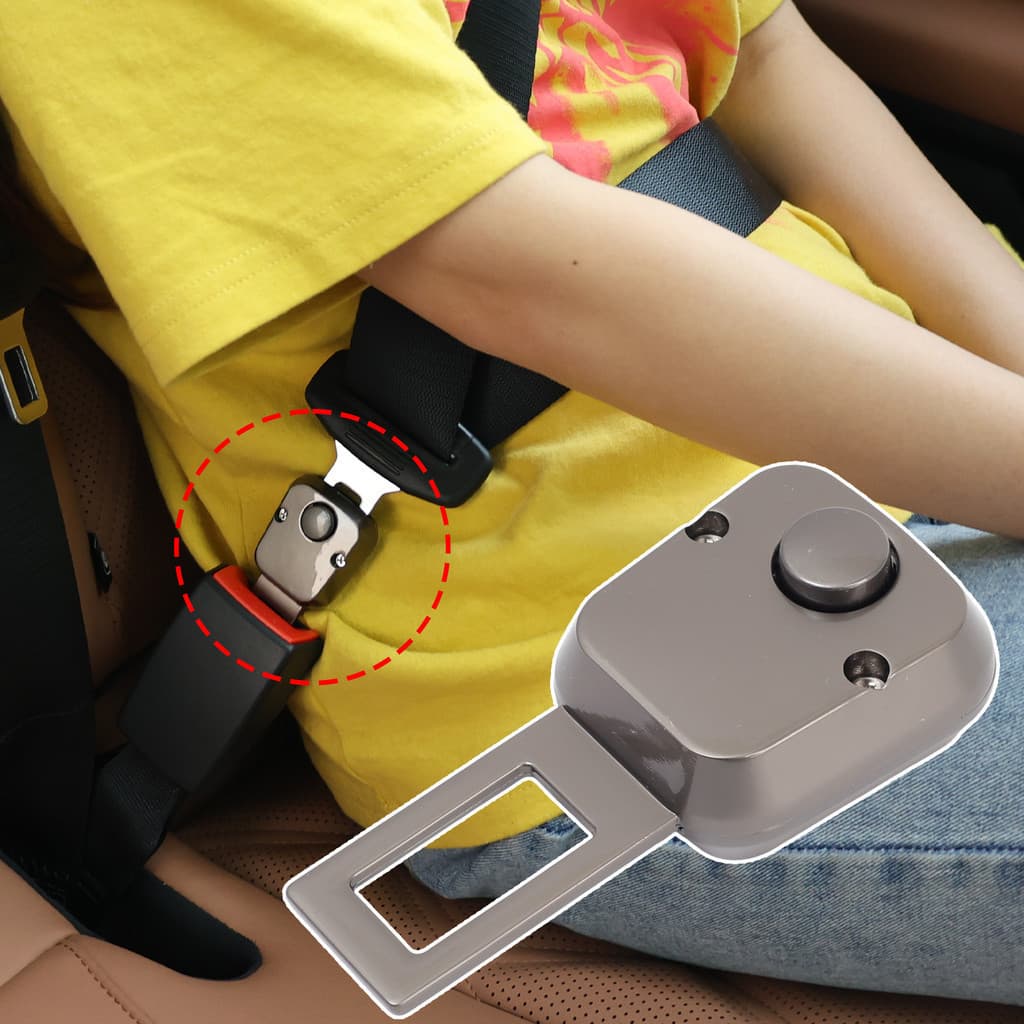 Extensor universal de cinto de segurança automotivo, plugue de metal, clipe de fivela, conversor, acessório ZV5U