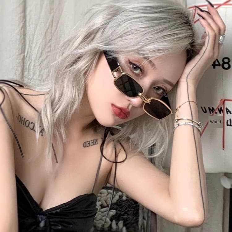 óculos feminino de sol oculos de sol óculos de sol quadrado feminino óculos de sol feminino com proteção uv Influenciado