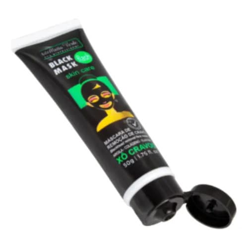 Máscara Facial Black Mask Removedora De Cravos Carvão Ativado 175ml Limpeza Profunda Dos Poros Pele Macia