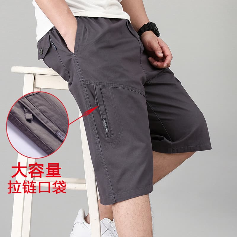 Calças cortadas masculinas de verão calças casuais soltas calças de algodão puro 100% algodão calças masculinas de compr