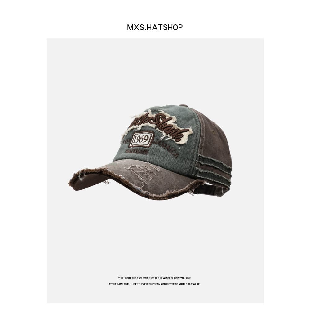 Americano Retro boné de beisebol masculino angustiado desgastado inglês caminhão boné primavera verão pára-sol boné de p