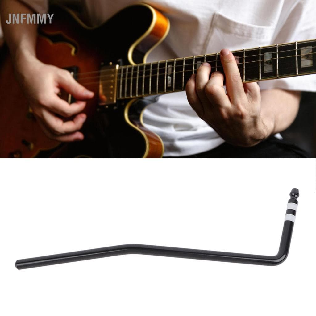 Jnfmmy Em Linha Guitarra Elétrica Tremolo Braço Metal Multifuncional Whammy Bar Preto
