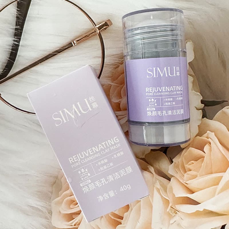 SIMU Cortina de Seda Rejuvenescedora Máscara de Lama de Limpeza de Poros Refrescante Hidratante Suave Delicado Nutritivo