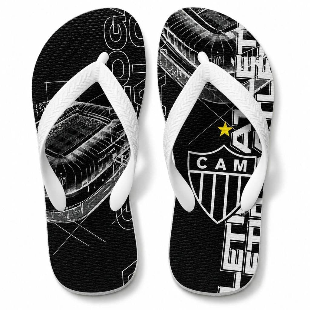 Chinelo Masculino Atlético Mineiro Galo Arena MRV