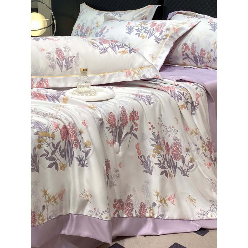 Mãe bebê grau seda lavada verão fresco colcha luz luxo novo produto amigável à pele sensação fresca Tencel colcha de ver