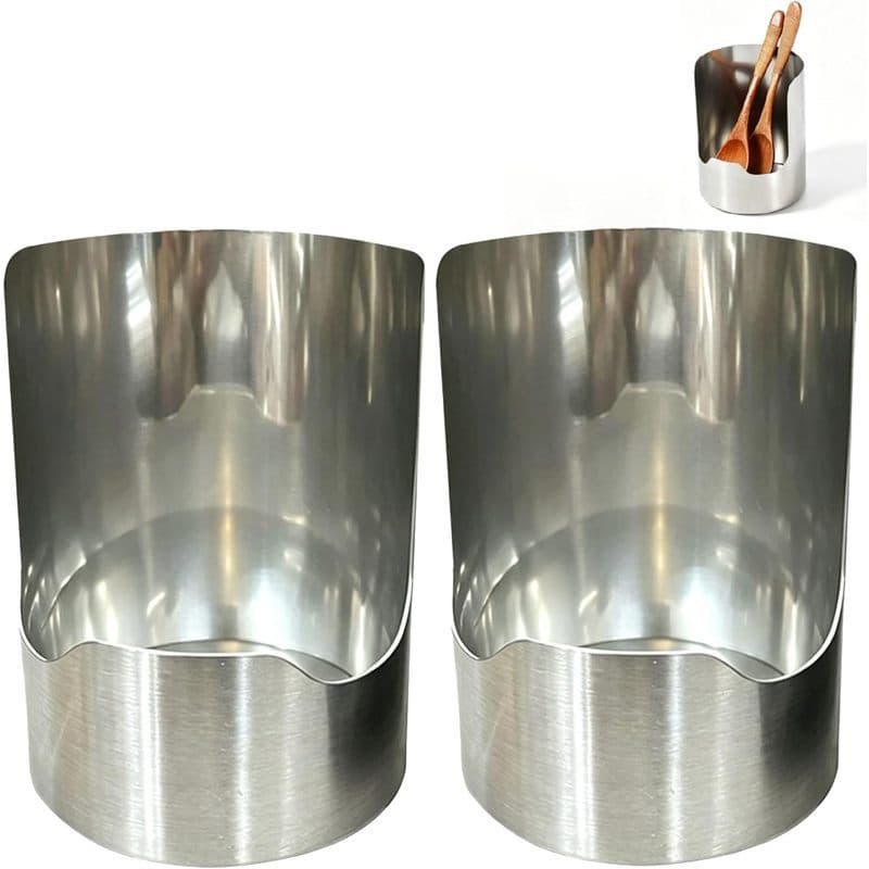 Suporte Multifuncional Para Utensílios De Cozinha 2 Em 1 , Tampa De Panela De Aço Inoxidável Resistente & amp ; Rack De