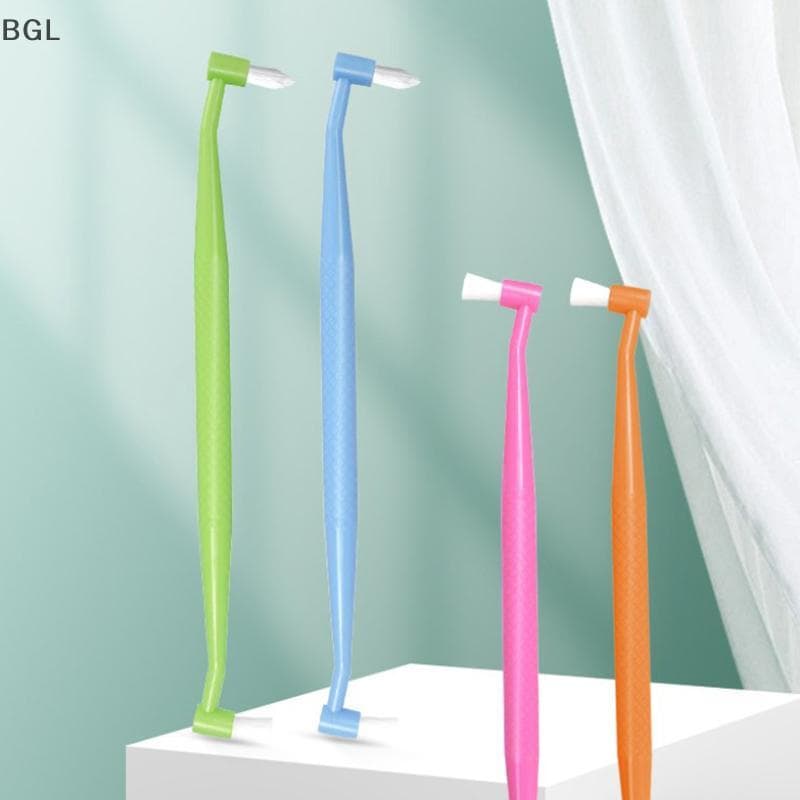 [brightlight.br] Cabeça De Escova Única Plana Bíceps Fissura Sabedoria De Dentes Cerdas Macias Limpeza Branqueamento [BR