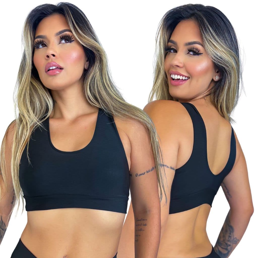 Top cropped fitness treino dia a dia academia confortavel